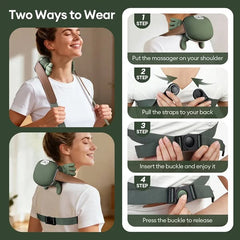 Portable Neck & Shoulder Massager with Heat Therapy - FOXES GROUP
